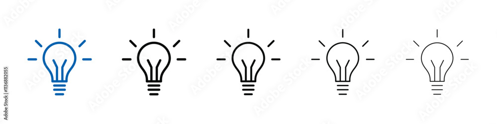 Lamp icon Outline vector logo for web ui Lamp icon Outline vector logo for web ui