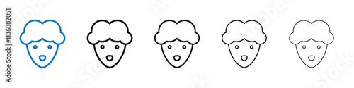 Lamb icon Outline vector logo for web ui