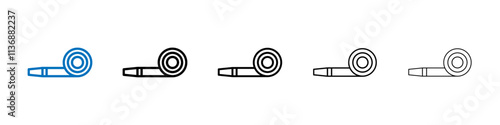 Leaf blower icon Outline vector logo for web ui