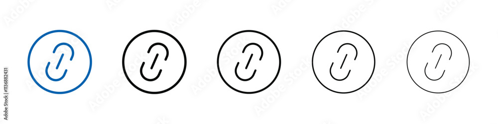 Link icon Outline vector logo for web ui Link icon Outline vector logo for web ui