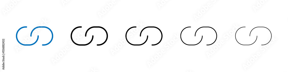 Link icon Outline vector logo for web ui Link icon Outline vector logo for web ui