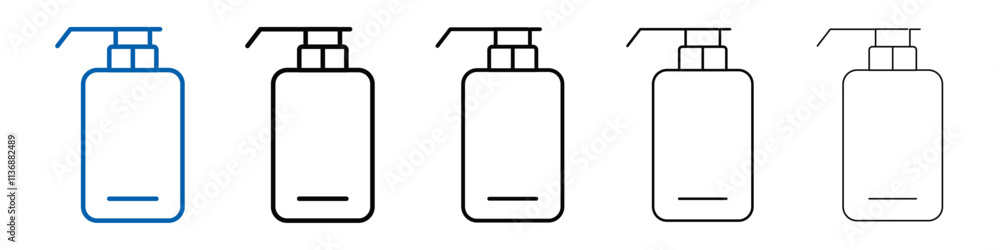 Liquid soap container icon Outline vector logo for web ui Liquid soap container icon Outline vector logo for web ui