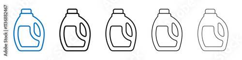 liquid detergent icon Outline vector logo for web ui