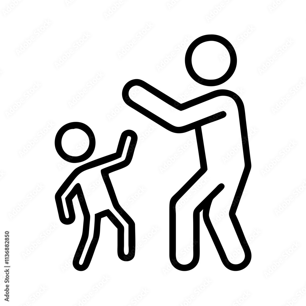 parent and child playing together icon, parent and child playing together vector. parent and child playing together icon, parent and child playing together vector.