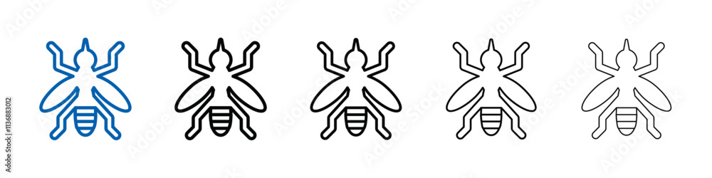 malaria icon Outline vector logo for web ui malaria icon Outline vector logo for web ui