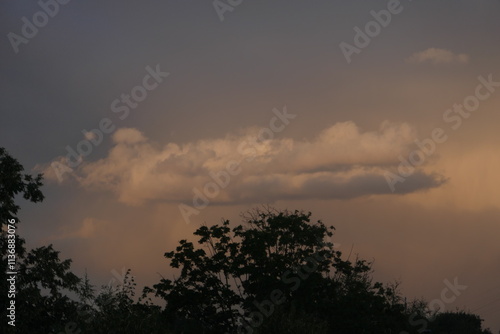 sunset in the clouds