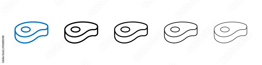 Meat icon Outline vector logo for web ui Meat icon Outline vector logo for web ui
