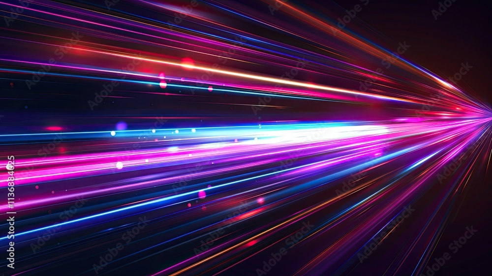 Abstract image of vibrant light streaks in various colors, suggesting speed and energy. Abstract image of vibrant light streaks in various colors, suggesting speed and energy.