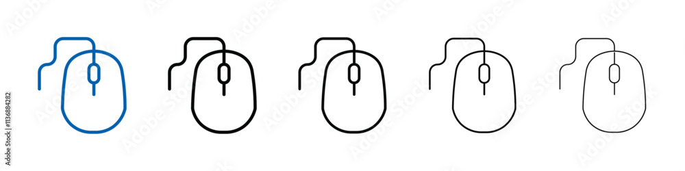 Mouse icon Outline vector logo for web ui Mouse icon Outline vector logo for web ui