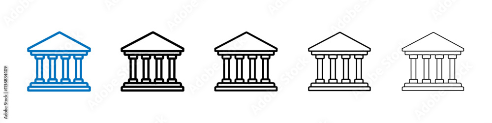 Museum icon Outline vector logo for web ui Museum icon Outline vector logo for web ui