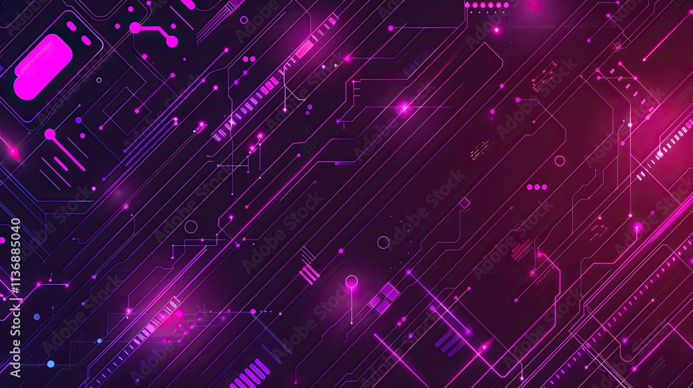 Abstract digital background with circuit patterns and vibrant colors. Abstract digital background with circuit patterns and vibrant colors.