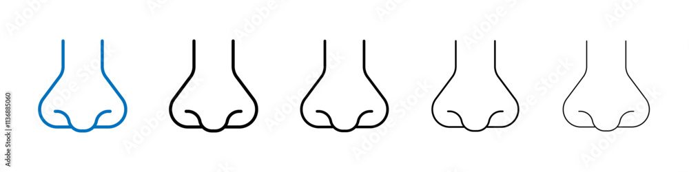 Nose icon Outline vector logo for web ui Nose icon Outline vector logo for web ui