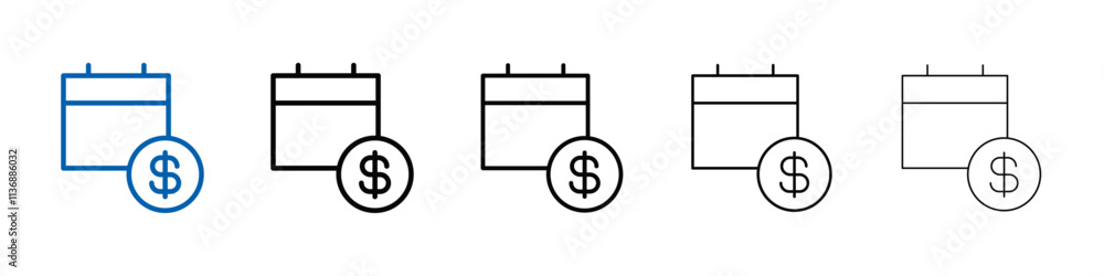 Payday icon Outline vector logo for web ui Payday icon Outline vector logo for web ui