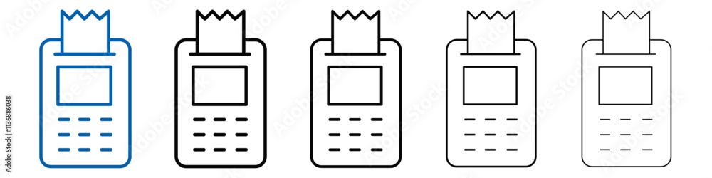 Payment terminal icon Outline vector logo for web ui Payment terminal icon Outline vector logo for web ui