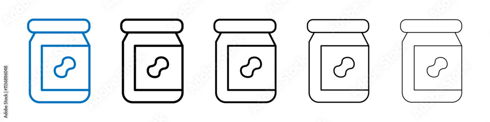 Peanut butter icon Outline vector logo for web ui Peanut butter icon Outline vector logo for web ui