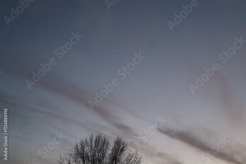 View of night sky December 13, 2024 in Ashburn VA