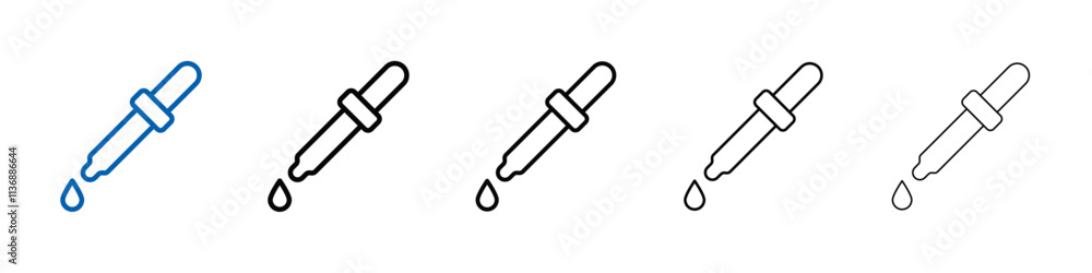 pipette icon Outline vector logo for web ui pipette icon Outline vector logo for web ui