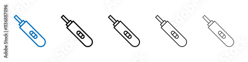 Pregnancy test icon Outline vector logo for web ui