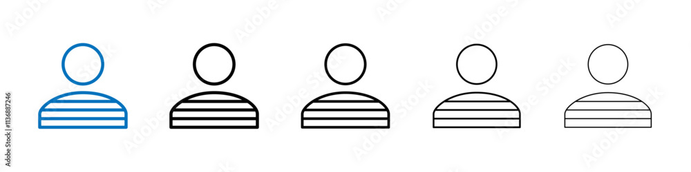Prisoner icon Outline vector logo for web ui Prisoner icon Outline vector logo for web ui