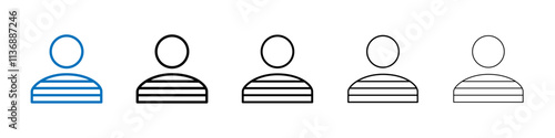 Prisoner icon Outline vector logo for web ui