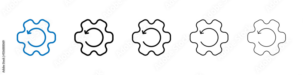 Recovery icon Outline vector logo for web ui Recovery icon Outline vector logo for web ui