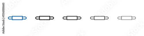 rolling pin icon Outline vector logo for web ui