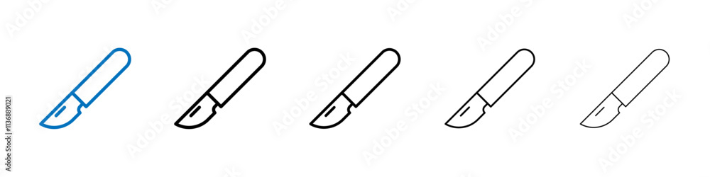 Scalpel icon Outline vector logo for web ui Scalpel icon Outline vector logo for web ui