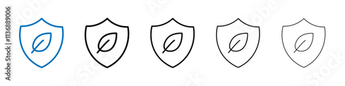 Save environment icon Outline vector logo for web ui