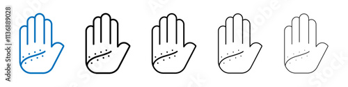 Scar icon Outline vector logo for web ui