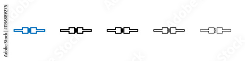 Seat Belt icon Outline vector logo for web ui