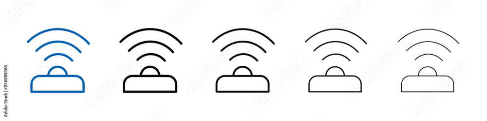 Sensor icon Outline vector logo for web ui Sensor icon Outline vector logo for web ui