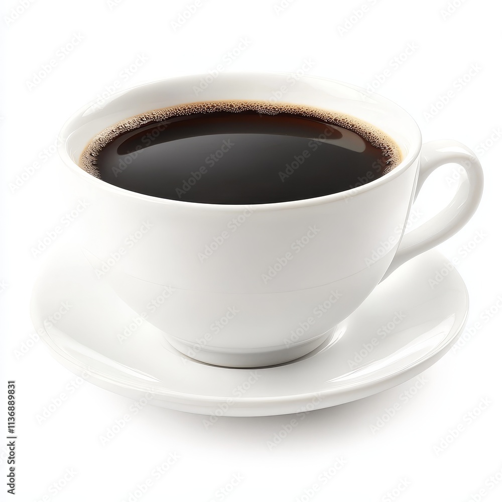 Coffee cup isolated on white background, representing beverage, cafe culture, and morning routine concepts. Coffee cup isolated on white background, representing beverage, cafe culture, and morning routine concepts.