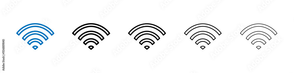 Signals icon Outline vector logo for web ui Signals icon Outline vector logo for web ui