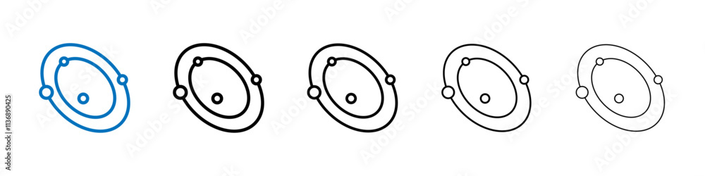 Space icon Outline vector logo for web ui Space icon Outline vector logo for web ui