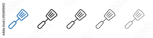 spatula icon Outline vector logo for web ui
