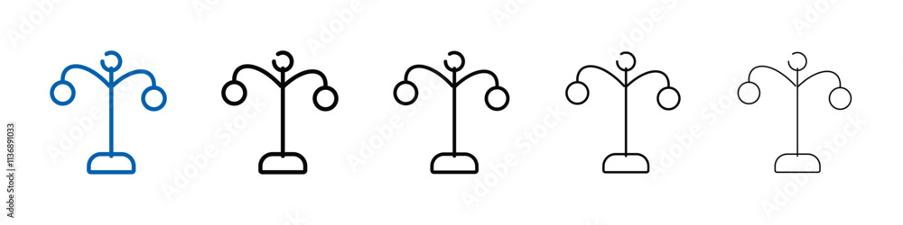 Street lighting icon Outline vector logo for web ui Street lighting icon Outline vector logo for web ui