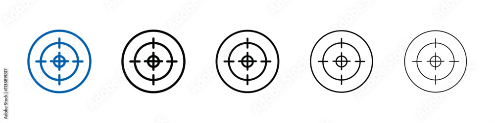 Target, aim, focus icon Outline vector logo for web ui Target, aim, focus icon Outline vector logo for web ui