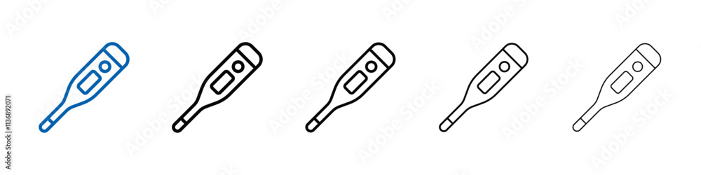 thermometer icon sign Outline vector logo for web ui thermometer icon sign Outline vector logo for web ui