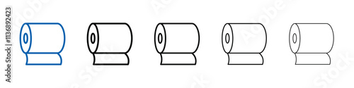 toilet tissue paper roll icon Outline vector logo for web ui