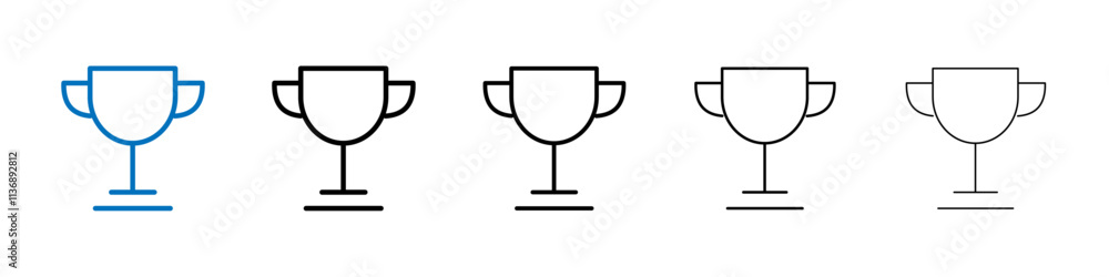 Trophy icon Outline vector logo for web ui Trophy icon Outline vector logo for web ui