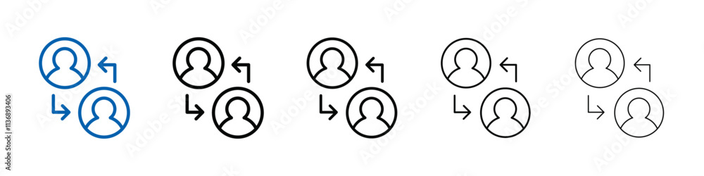 User interaction icon Outline vector logo for web ui User interaction icon Outline vector logo for web ui