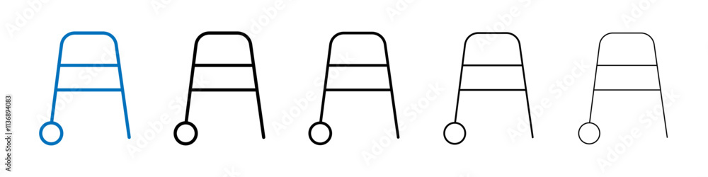Walker icon Outline vector logo for web ui Walker icon Outline vector logo for web ui