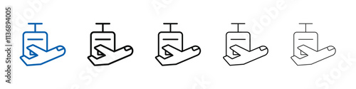 voyage icon Outline vector logo for web ui