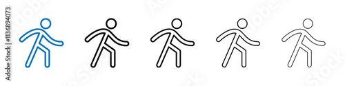 Walk icon Outline vector logo for web ui