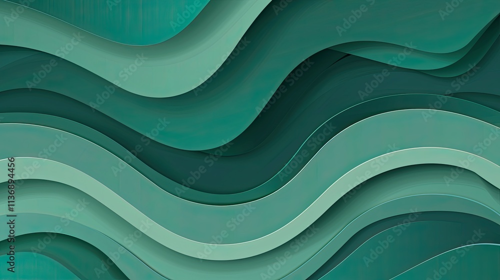 Abstract wavy pattern in shades of teal, creating a modern and fluid design aesthetic. Abstract wavy pattern in shades of teal, creating a modern and fluid design aesthetic.