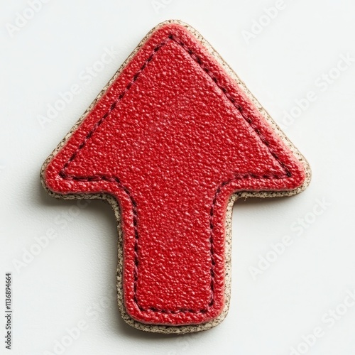 Wallpaper Mural Red arrow pointing up, symbolizing growth, success, and positive trends in business, finance, and marketing concepts. Torontodigital.ca