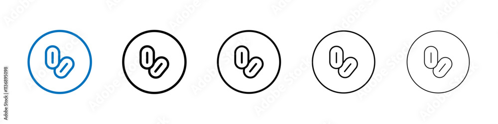 Yeast icon Outline vector logo for web ui