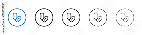 Yeast icon Outline vector logo for web ui