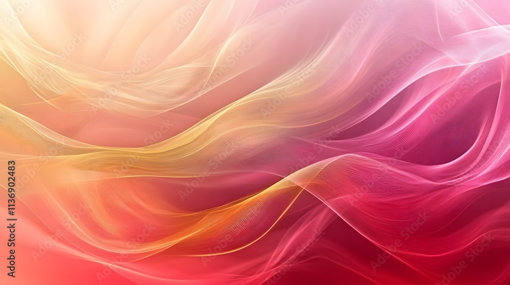 Obraz premium Abstract Pink and Gold Wave Abstract Background