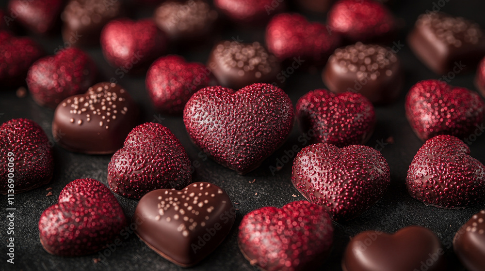 heart shaped candies